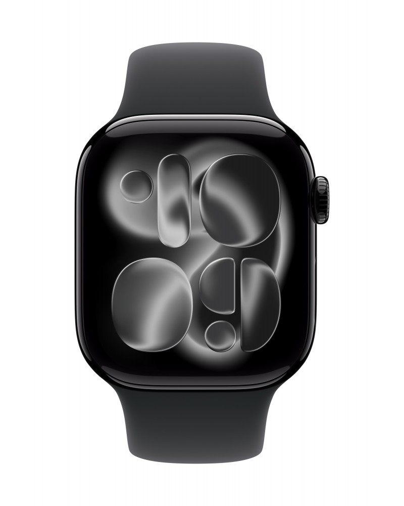 Apple Cinturino Sport nero (42 mm) - S M