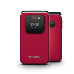 Emporia JOY 7,11 cm (2.8") 113 g Nero, Rosso Telefono di livello base