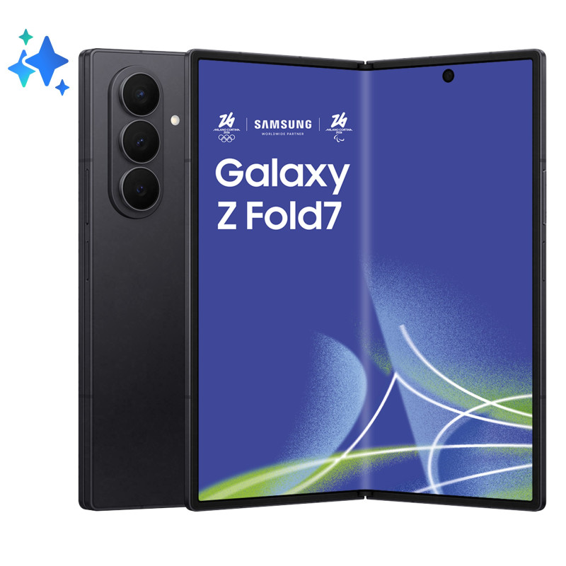 Samsung Galaxy Z Fold7 Smartphone AI, RAM 12GB, 256GB, Display 6,5" 8", Camera 200MP, Batteria a lunga durata, Jetblack
