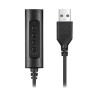 Hamlet HHEADA-UA adattatore per inversione del genere dei cavi USB-A 3.5mm Nero