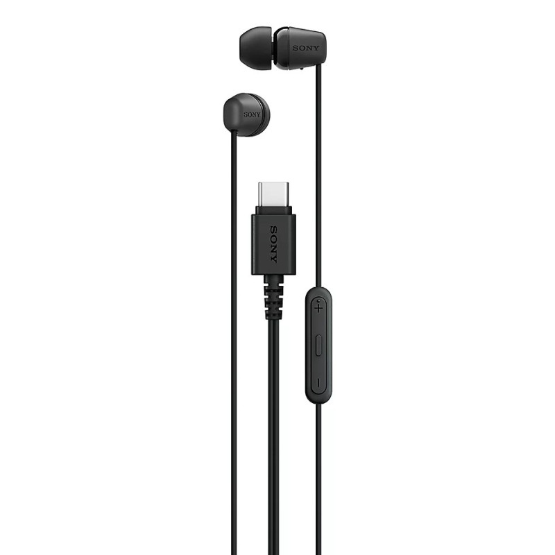 Sony IER-EX15C Auricolare Cablato In-ear Musica e Chiamate USB tipo-C Nero
