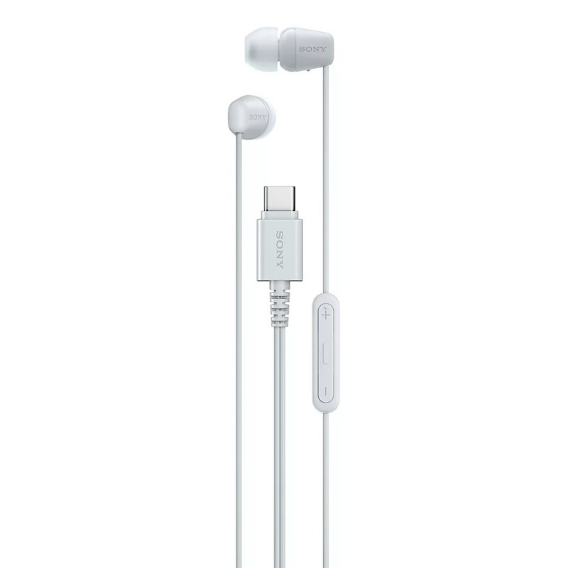 Sony IER-EX15C Auricolare Cablato In-ear Musica e Chiamate USB tipo-C Bianco
