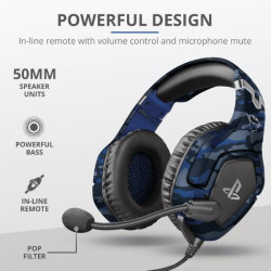 GXT 488 FORZE-B PS4 HEADSET BLUE (23532) (23532)