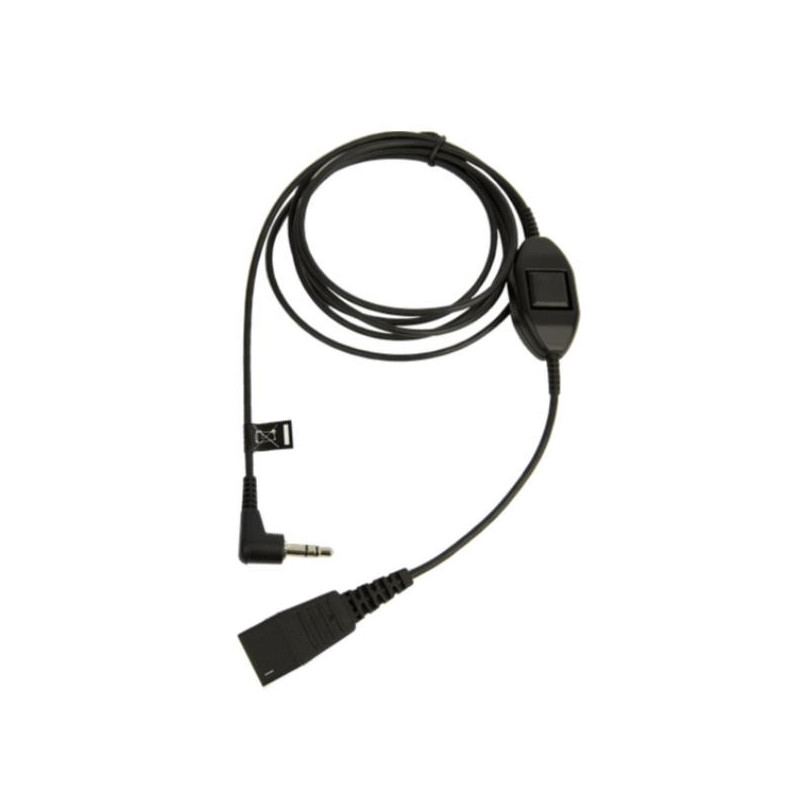 Jabra quick disconnect (QD) to 3.5mm jack cord for Alcatel (8735-019)