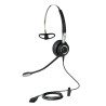 Jabra BIZ 2400 II Auricolare Cablato Passanuca, A clip, A Padiglione Ufficio Nero, Argento