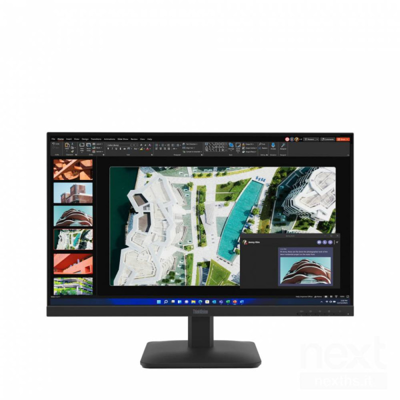Lenovo ThinkVision S27-4e offre immagini bFull HD/b su un ampio schermo da 27". Design elegante e btecnologia Low Blue Light/b p
