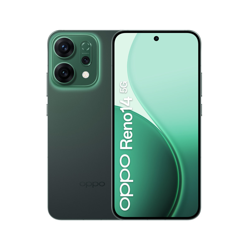 OPPO 14 5G Reno14 5G 16,7 cm (6.59") Doppia SIM Android 15 USB tipo-C 12 GB 512 GB 6000 mAh Verde