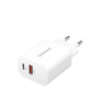 Intenso POWER ADAPTER USB-A USB-C 7803012 Universale Bianco AC Ricarica rapida Interno