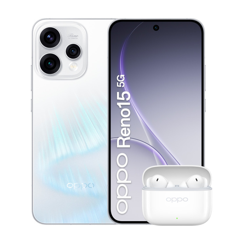 OPPO Reno15 5G Aurora White Box