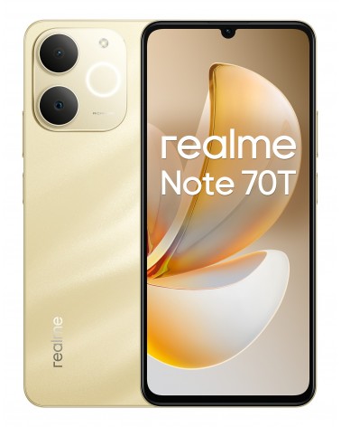 realme Note 70T 17,1 cm (6.74") Doppia SIM Android 15 4G USB tipo-C 4 GB 256 GB 6000 mAh Oro