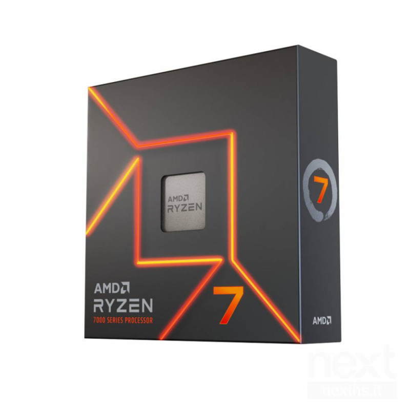 AMD Ryzen 7 7700X offre elevate prestazioni grazie a 8 core e 16 thread, supportando la memoria DDR5 e tecnologie PCIe 5.0