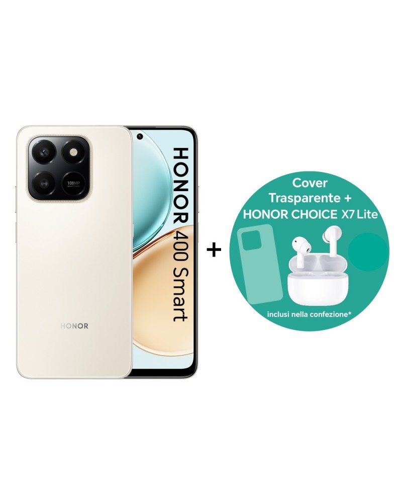 Honor BUNDLE 400 SMART 17,2 cm (6.77") MagicOS 9.0 8 GB 256 GB 6500 mAh Oro