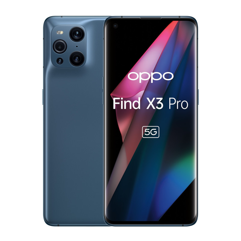 OPPO Find X3 Pro Smartphone 5G, Qualcomm 888, Display 6.7''QHD+AMOLED 120Hz, 4 Fotocamere 2*50MP, RAM 12GB+ROM 256GB, 4500mAh,