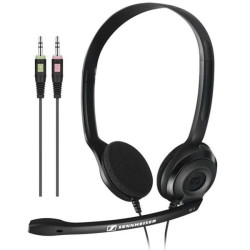 CUFFIA CON MICROFONO CON DOPPIO JACK 3,5MM (PC 3 CHAT) (PC 3 CHAT)