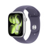Apple Watch Series 11 GPS 46mm Cassa Alluminio Argento con Sport Band Viola Nebbia - S M