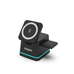 Energizer WCP307 Caricabatterie per dispositivi mobili Cuffie, Smartphone, Orologio intelligente Nero USB Carica wireless