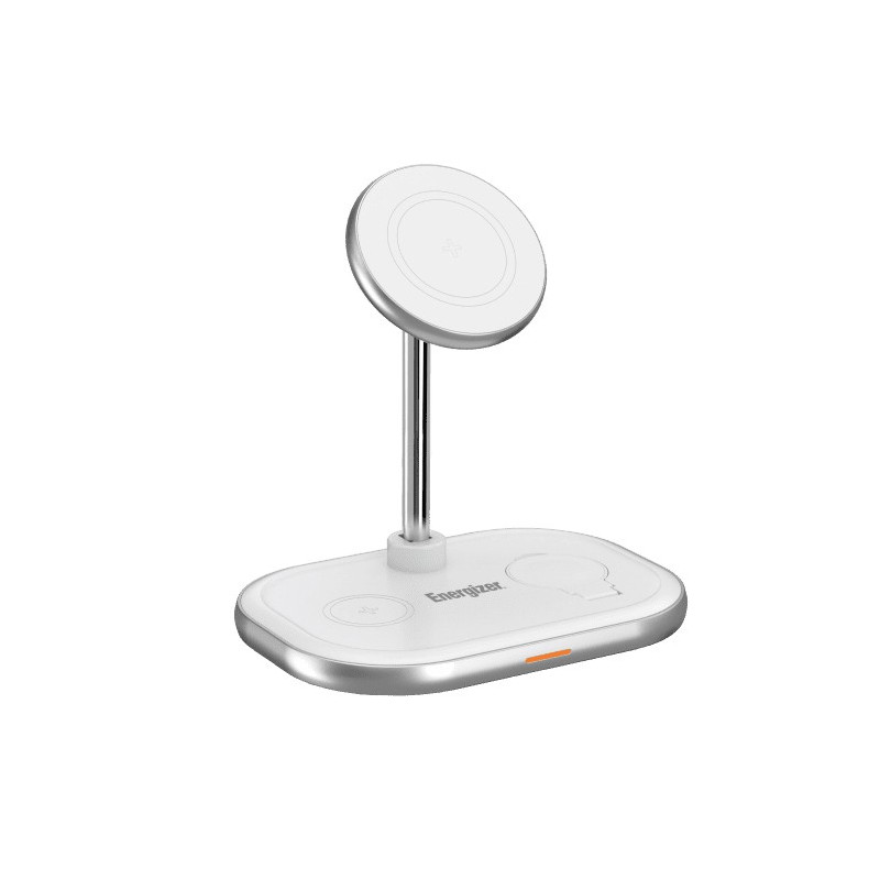 Energizer WCP303 Caricabatterie per dispositivi mobili Cuffie, Smartphone, Orologio intelligente Bianco USB Carica wireless