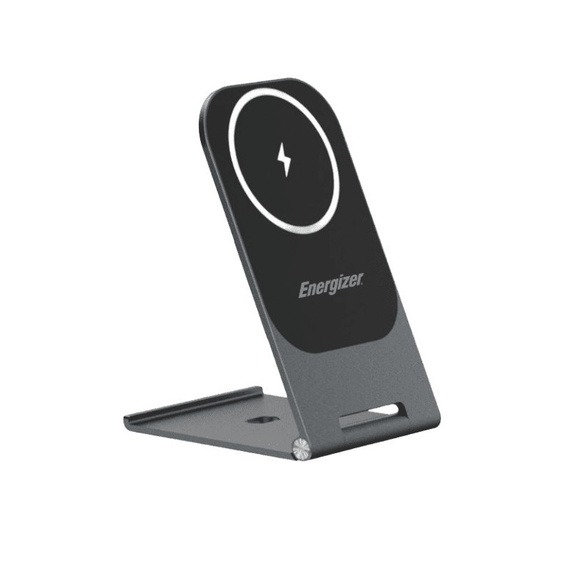 Energizer WCP102 Caricabatterie per dispositivi mobili Smartphone Alluminio, Nero Carica wireless Auto