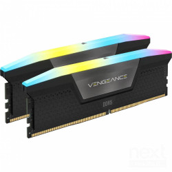Corsair Vengeance RGB offre 32GB di memoria DDR5 a 6400 MHz per un'esperienza di gioco fluida e certificazione Intel XMP. Il dis
