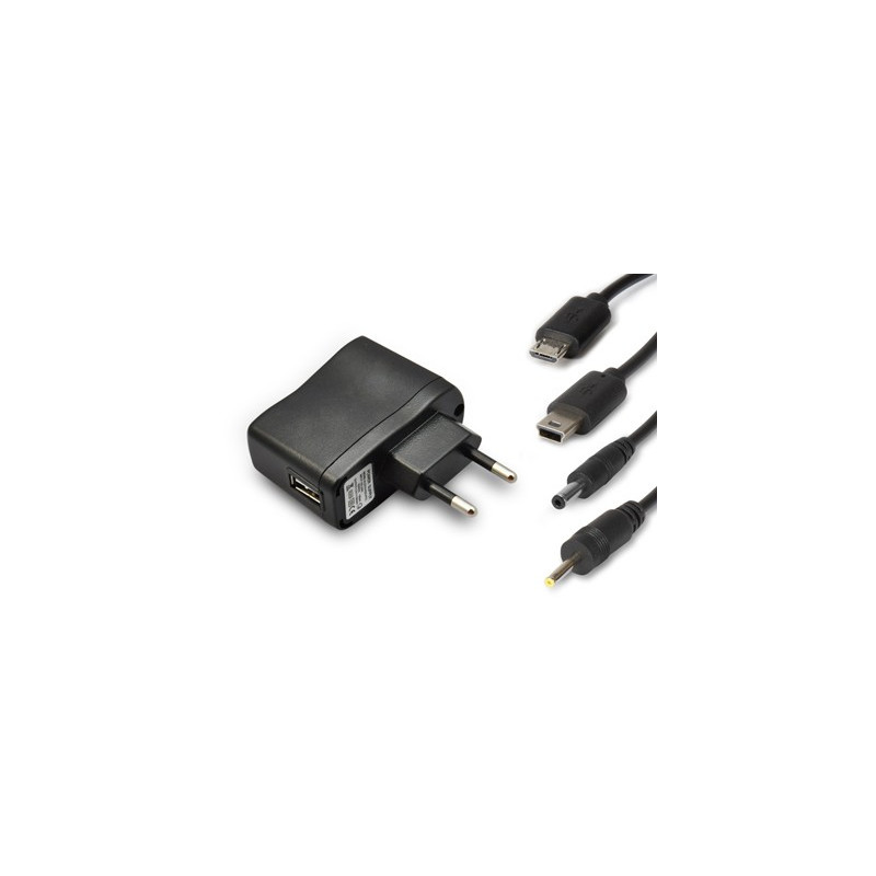 Hamlet Universal Kit alimentatore da parete per tablet e smartphone 4 in 1 con 4 connettori