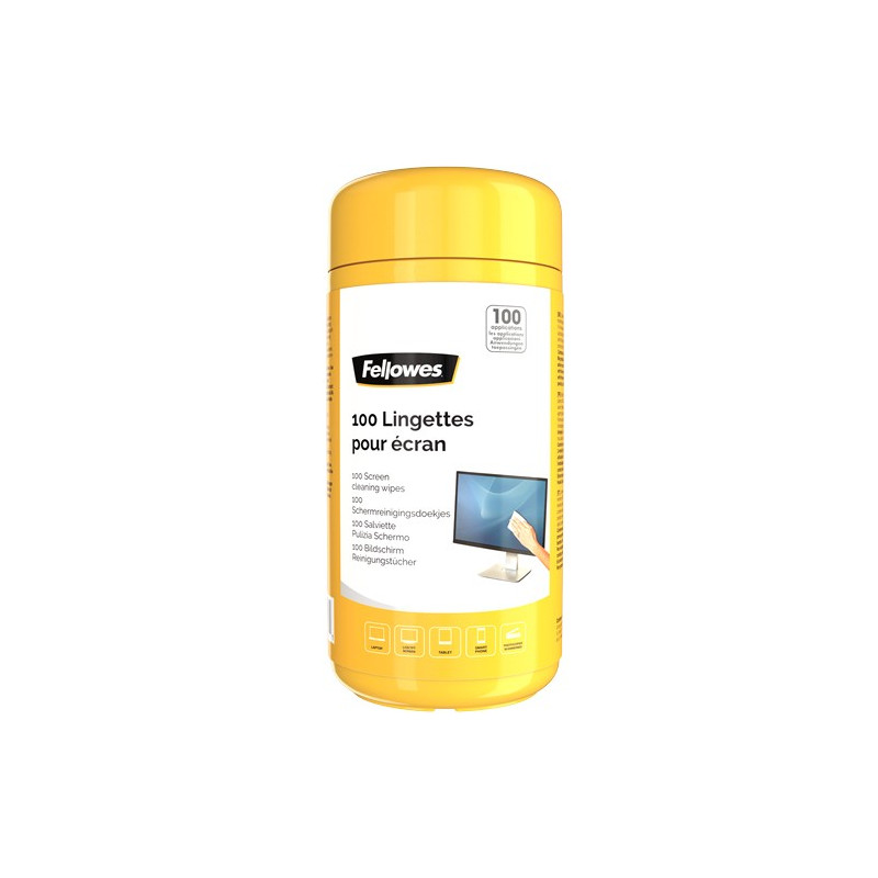 Fellowes 9970311 kit per la pulizia LCD TFT Plasma Panni umidi per la pulizia dell'apparecchiatura