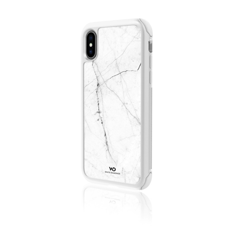 White Diamonds Tough Marble custodia per cellulare 14,7 cm (5.8") Cover Nero, Bianco