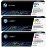 HP Confezione da 3 cartucce toner ciano/magenta/giallo originale ad alta capacità LaserJet HP 201X