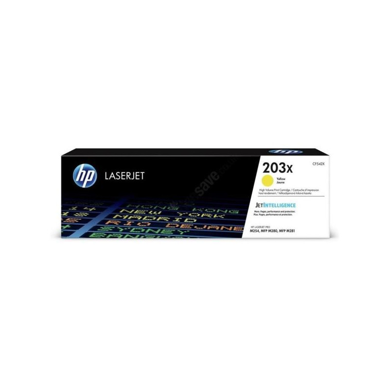 HP LaserJet Cartuccia toner giallo originale ad alta capacità LaserJet HP 203X