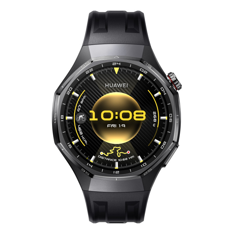 Huawei WATCH GT6 Pro, Cassa 46mm in titanio e cinturino nero. Compatibile con iOS e Android. Fino a 21 giorni di autonomia.