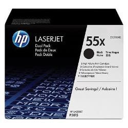 HP Confezione da 2 cartucce originali di Toner nero ad alta capacità LaserJet HP 55X
