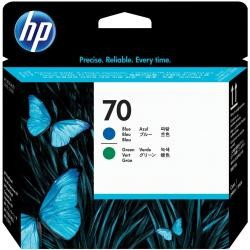 HP Testina di stampa blu e verde DesignJet HP 70