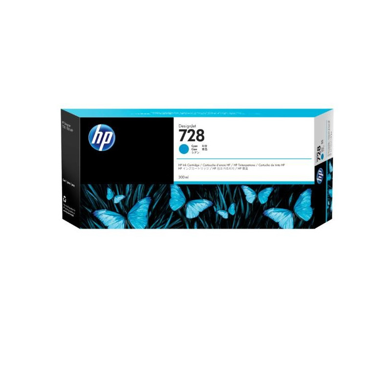 HP Cartuccia inchiostro ciano DesignJet HP 728, 300 ml