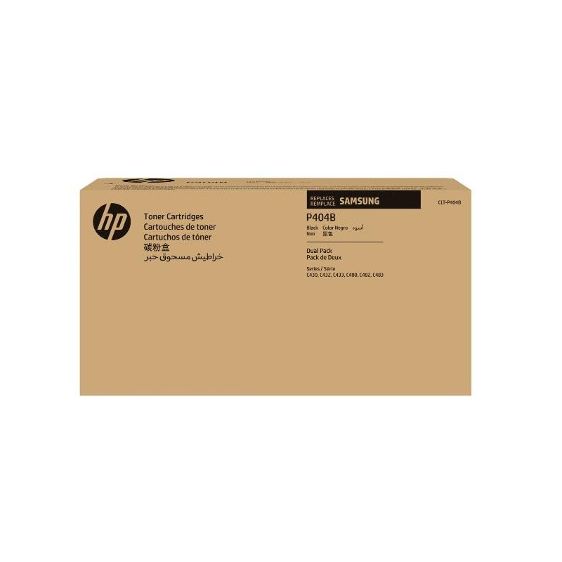 HP Samsung Confezione da 2 cartucce toner originali HP CLT-P404B (nero)