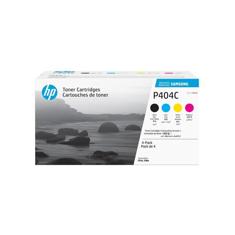 HP Samsung Confezione da 4 cartucce toner originali HP CLT-P404C (ciano/magenta/giallo/nero)