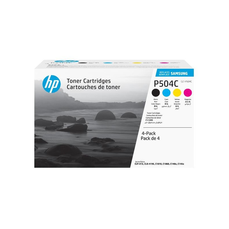 HP Samsung Confezione da 4 cartucce toner originali HP CLT-P504C (ciano/magenta/giallo/nero)
