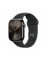 Apple Watch Series 10 Serie 10 GPS + Cellular 42mm Cassa in Titanio color Ardesia con Nero Sport Band - M L