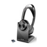 HP Poly Voyager Focus 2 Microsoft Teams Certified USB-C-C Headset +USB-C/A Adapter +Charging Stand