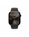 Apple Watch Series 10 Serie 10 GPS + Cellular 42mm Cassa in Titanio color Ardesia con Nero Sport Band - M L