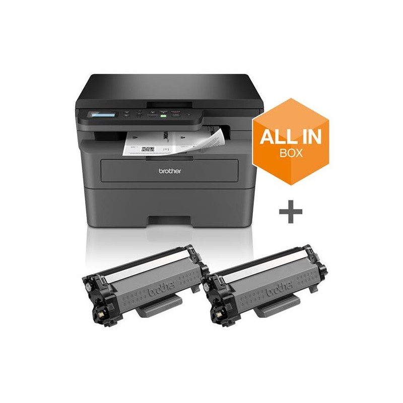 Brother DCP-L2627DWXL stampante multifunzione Laser A4 BOX 6000 PAGINE INCLUSE