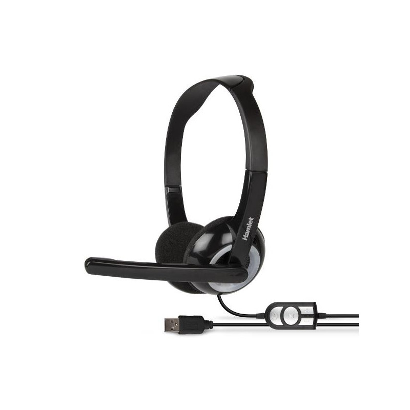 HHEADMUS CUFFIA CON MICROFONO E TELECOMANDO  USB (HHEADMUS)