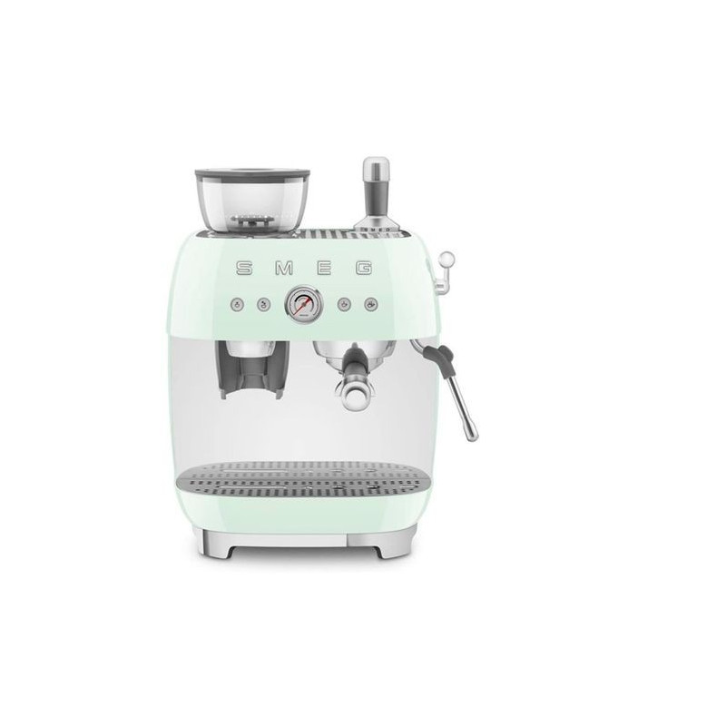 SMEG COFFEE MACHINE ESPRESSO MANUAL RETRO-STYLE PASTEL GREEN EGF03PGEU