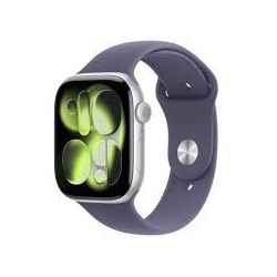 APPLE WATCH SERIES 11 GPS + CELLULAR 46MM SILVER ALUMINIUN CASE WITH PURPLE FOG SPORT BAND S/M