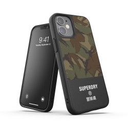 SUPERDRY - Cover in TPU+Policarbonato flessibile anti-urto con intarsiatura in tela colore