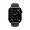 Apple Watch Series 11 GPS + Cellular 46mm Cassa Titanio Ardesia con Sport Band Nero - M L