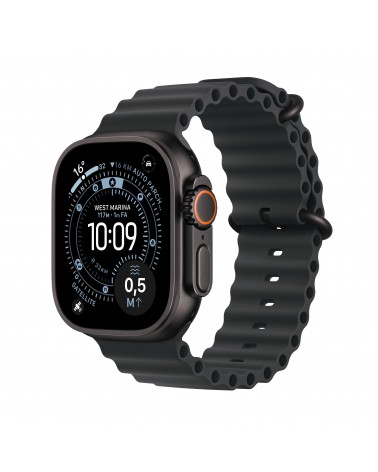 Apple Watch Ultra 3 GPS + Cellular 49mm Cassa Titanio Nero con Band Ocean Nero
