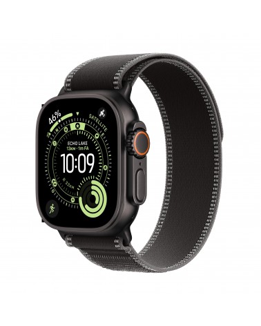 Apple Watch Ultra 3 GPS + Cellular 49mm Cassa Titanio Nero con Trail Loop Nero Cenere - S M