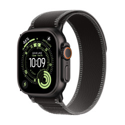 Apple Watch Ultra 3 GPS + Cellular 49mm Cassa Titanio Nero con Trail Loop Nero Cenere - S M