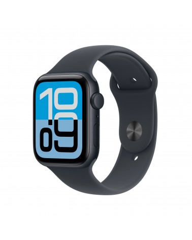 Apple Watch SE (3nd generation) SE 3 GPS 44mm Cassa Alluminio Mezzanotte con Sport Band Mezzanotte - S M