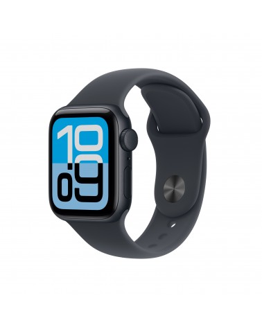 Apple Watch SE (3nd generation) SE 3 GPS 40mm Cassa Alluminio Mezzanotte con Sport Band Mezzanotte - S M