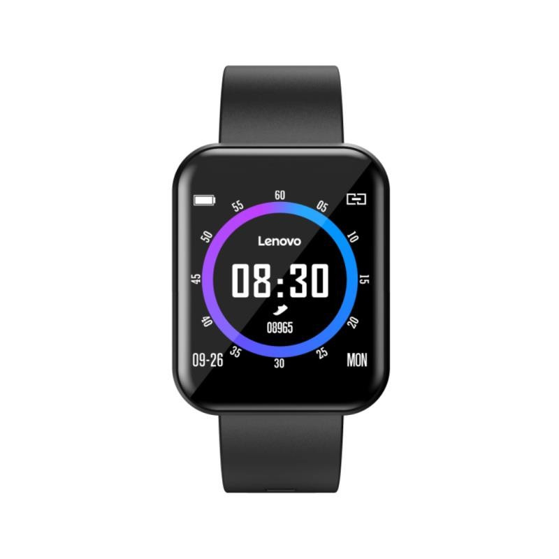Lenovo E1 PRO Smartwatch sports enthusiasts 8 Sports Modes, Full Touch, 25 days, Heart Rate (Black i